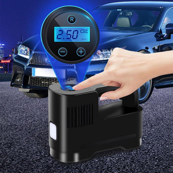 Преносима автомобилна въздушна помпа Многофункционална безжична интелигентна LED светлина Автомобилен компресор Помпа за надуване Бързо попълване на газ