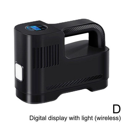 Φορητή αντλία αέρα αυτοκινήτου Πολυλειτουργική ασύρματη έξυπνη LED ελαφριά αντλία φουσκωτή συμπιεστή αυτοκινήτου Γρήγορη αναπλήρωση αερίου