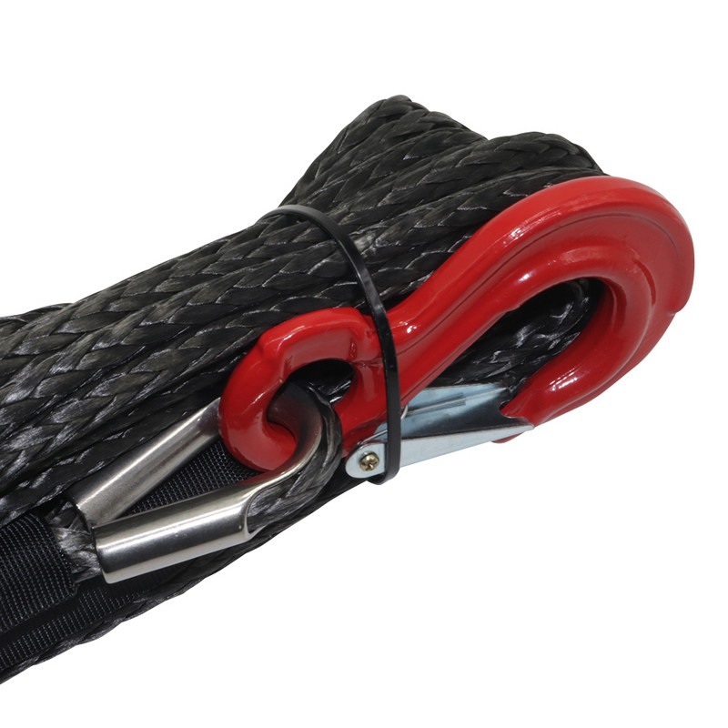 8 mm * 15 m sintetinės gervės lynas, vilkimo automobilis, 4x4 priedai, visureigio priekabos diržo trūkimo stiprumas, maksimalus 20500LBS, skirtas keturračiams visureigiams