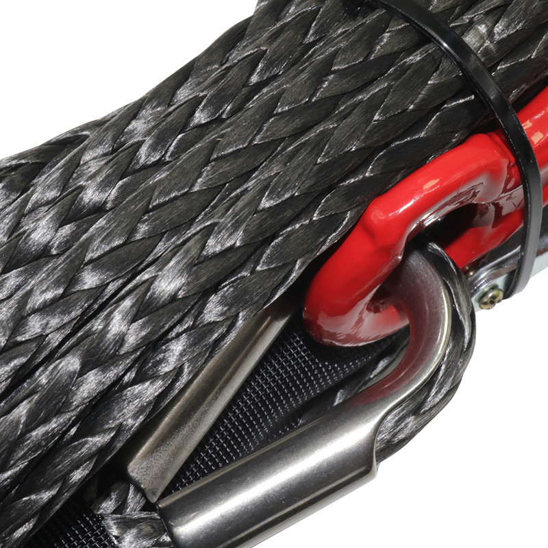 8 mm * 15 m sintetinės gervės lynas, vilkimo automobilis, 4x4 priedai, visureigio priekabos diržo trūkimo stiprumas, maksimalus 20500LBS, skirtas keturračiams visureigiams