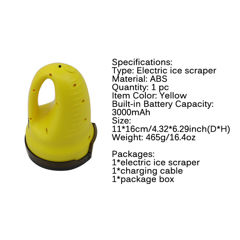 Ice Snow Scraper Electric Snow Snow Scraper Remover Αφαίρεση γυαλιού αυτοκινήτου Deicerbattery Λειτουργεί ανθεκτικό για το παράθυρο του αυτοκινήτου