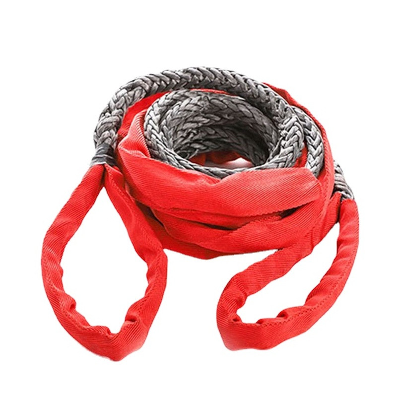 Frânghie de remorcare acționată de 9MM * 6M, de înaltă rezistență, 4x4, Vehicul de teren blocat, cablu de remorcare de salvare, fibră de nailon, ATV UTV sintetică