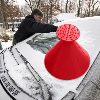 3 бр. Автомобилна лопата за сняг Конусовидна стъргалка за лед на предното стъкло Маслена фуния Конус за размразяване на прозорци Скрепери за зимно почистване на автомобили Инструмент за размразяване