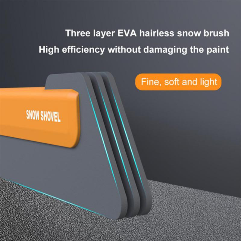 Χειμερινό φτυάρι αυτοκινήτου EVA επεκτάσιμο & περιστρεφόμενο Snow Brush Snow Scraper Εργαλείο καθαρισμού χιονιού με φώτα LED Αξεσουάρ αυτοκινήτου