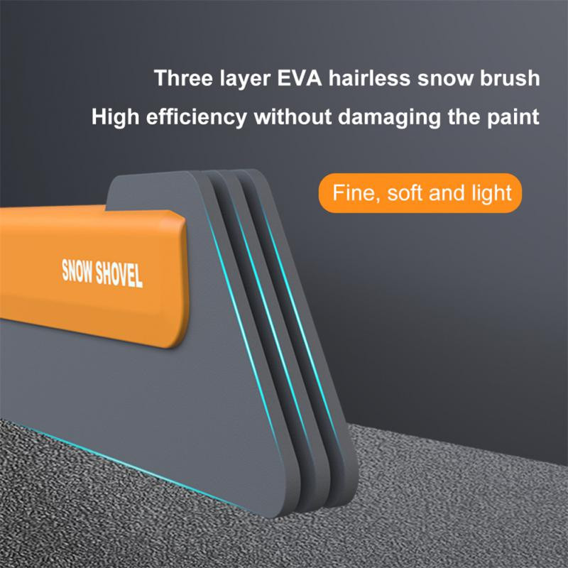 Četri vienā automašīnas sniega tīrīšanas lāpsta sniega slota EVA pagarināma un grozāma sniega suka ledus skrāpis sniega tīrīšanas rīks ar LED gaismām