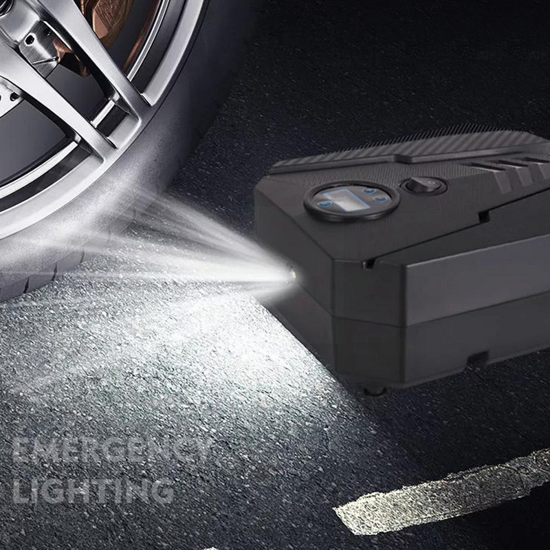 Pompă de aer pentru mașină de înaltă putere Dispozitiv de umflare a anvelopei Oprire automată a încărcării Auto portabil Compresor de anvelope de înaltă presiune Aer dublu cilindru B3p5