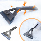 Lopată de zăpadă reglabilă, elastic moale, tendon de vită, parbriz, sticlă, pentru îndepărtarea zăpezii, instrumente de răzuit gheață, accesorii auto de iarnă