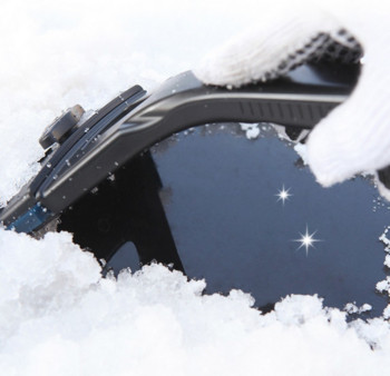 Ρυθμιζόμενο φτυάρι χιονιού Μαλακό ελαστικό μοσχαρίσιο τένοντα παρμπρίζ Γυαλί αφαίρεσης χιονιού Εργαλεία απόξεσης πάγου Χειμερινά αξεσουάρ αυτοκινήτου