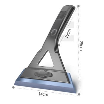 Регулируема лопата за сняг Меко еластично говеждо сухожилие Предно стъкло Уред за почистване на сняг Инструменти за изстъргване на лед Зимни автомобилни аксесоари