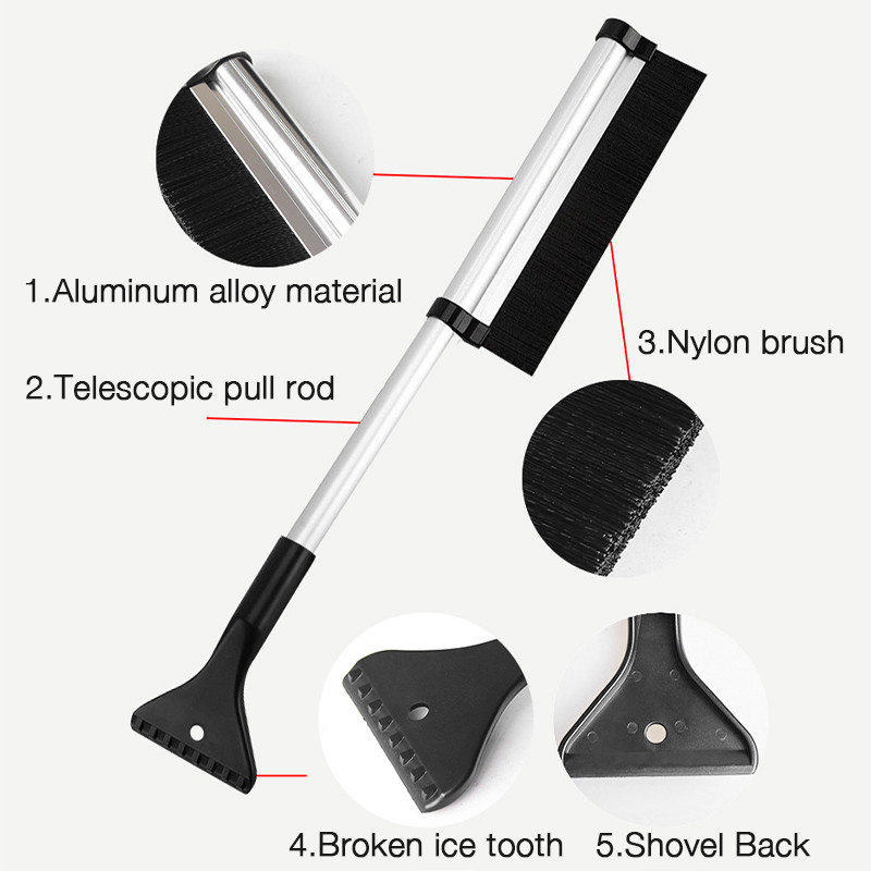Βούρτσες χιονιού καθαρισμού παρμπρίζ αυτοκινήτου SEAMETAL Snow Ice Scraper Frost Remover Auto Windshield Cleaner Βούρτσες χιονιού για χειμερινά αξεσουάρ αυτοκινήτου
