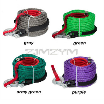 10 мм * 30 м многоцветно въже за лебедка, въже за теглене, въже от полимерни синтетични влакна, плазмено въже за сцепление на превозни средства извън пътя