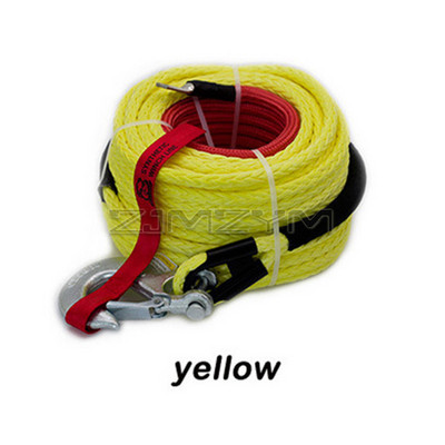 Linie de troliu multicoloră de 10mm*30m, frânghie de remorcare, frânghie din fibră sintetică polimerică, frânghie cu plasmă pentru tracțiunea vehiculelor off-road