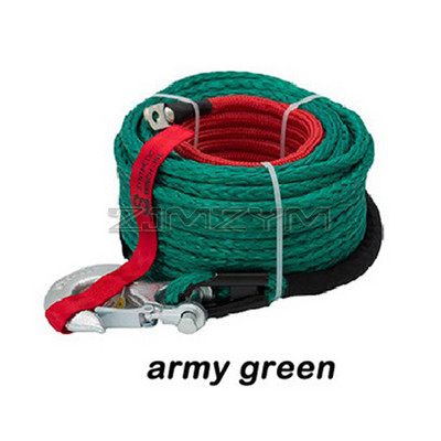 Linie de troliu multicoloră de 10mm*30m, frânghie de remorcare, frânghie din fibră sintetică polimerică, frânghie cu plasmă pentru tracțiunea vehiculelor off-road