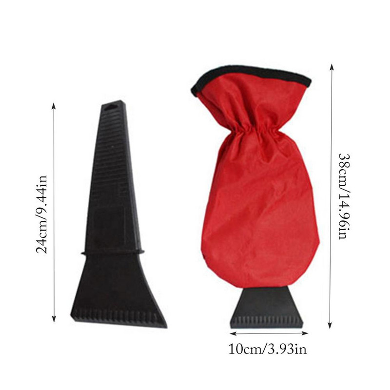 Mănușă de îndepărtare a racletei de zăpadă pentru mașină pentru curățarea lopată de zăpadă Instrument de racletă de gheață pentru fereastră automată Mănușă de lopată de zăpadă în aer liber