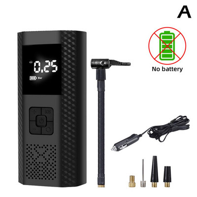 Pompă portabilă de umflare pentru mașină Lumină de urgență cu LED 150 PSI electrică pentru anvelope Pompă gonflabilă pentru anvelope Model 2