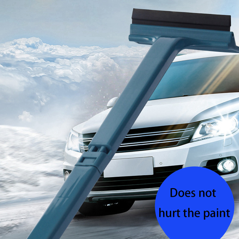 Racletă de gheață reglabilă multifuncțională pentru mașină 2 în 1 Dispozitiv de îndepărtare a gheții telescopic retractabil pentru parbriz automat de iarnă Lopată de zăpadă