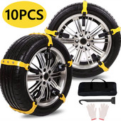 Lanț de zăpadă 10ps Lanțuri de anvelope pentru motociclete Anvelope antiderapante Lanțuri de roți de mașini pentru camioane Lanțuri de zăpadă pentru mașini de iarnă pentru anvelope de mașini