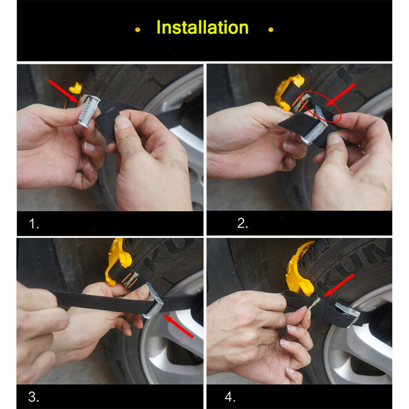 Lanț de zăpadă 10ps Lanțuri de anvelope pentru motociclete Anvelope antiderapante Lanțuri de roți de mașini pentru camioane Lanțuri de zăpadă pentru mașini de iarnă pentru anvelope de mașini