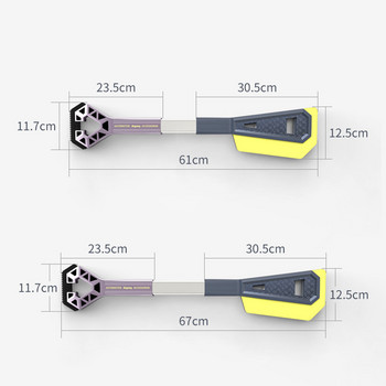 Скрепери за размразяване на автомобили Прибиращи се автомобили Четка за почистване на сняг Разглобяема лопата за размразяване на автоматични кърпи Инструмент за почистване на автомобили