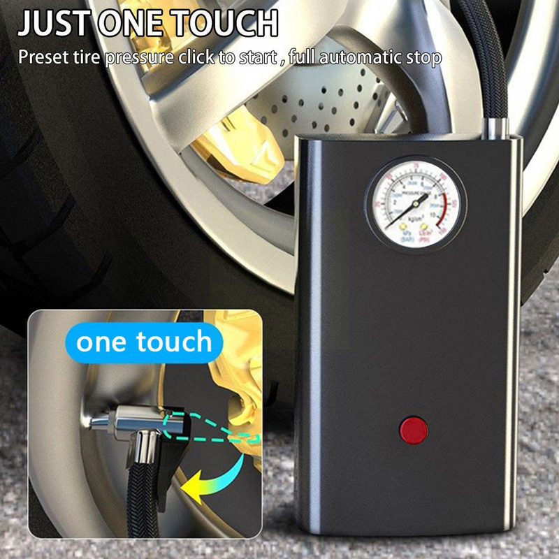 Compresor de aer pentru mașină electrică pentru mașină, motociclete, bicicletă, barcă, bilă portabil, fără fir, pentru umflarea anvelopelor, injector de aer pentru bicicletă, Z3i3