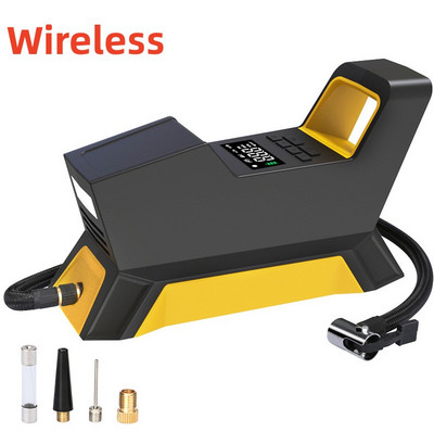 Pompă portabilă de umflare a anvelopelor pentru mașină Compresor de aer pentru mașină 12V umflator electric Afișaj digital Lumină LED pentru mașină, motocicletă, bicicletă