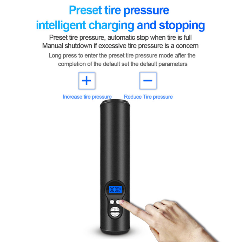 150PSI Pumpa za gume za automobile LED rasvjeta Pumpa za gume za napuhavanje Prijenosni zračni kompresor za automobile Kotači Gume za bicikle Električni