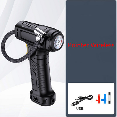 Juhtmeta laetav õhupump 120 W laetav õhukompressor juhtmevaba täispuhutav pump kaasaskantav õhupump digitaalne õhupump auto