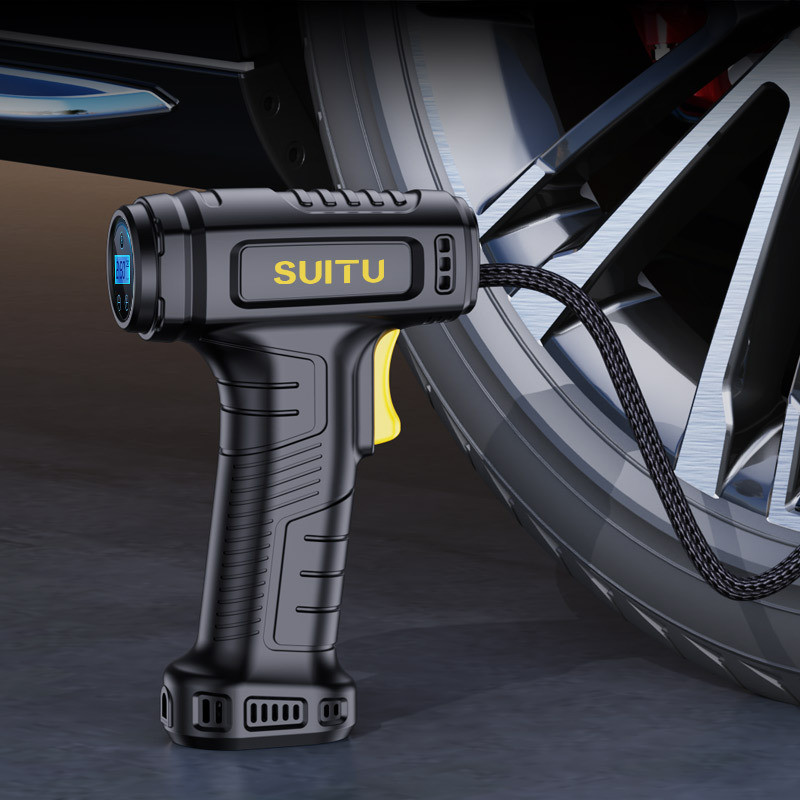 Bežična punjiva zračna pumpa 120 W punjivi zračni kompresor Bežična pumpa na napuhavanje Prijenosna zračna pumpa Digitalna zračna pumpa za automobil