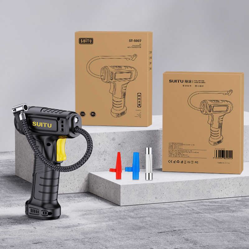 Bežična punjiva zračna pumpa 120 W punjivi zračni kompresor Bežična pumpa na napuhavanje Prijenosna zračna pumpa Digitalna zračna pumpa za automobil