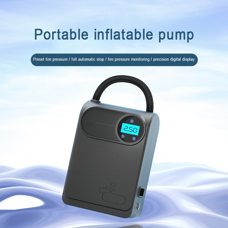 Compresor de aer portabil Pompă pentru mașină Pompă de aer portabilă pentru mașină Pompă de aer pentru anvelope electrică fără fir Pompă de aer pentru mașină de mare putere Compresor