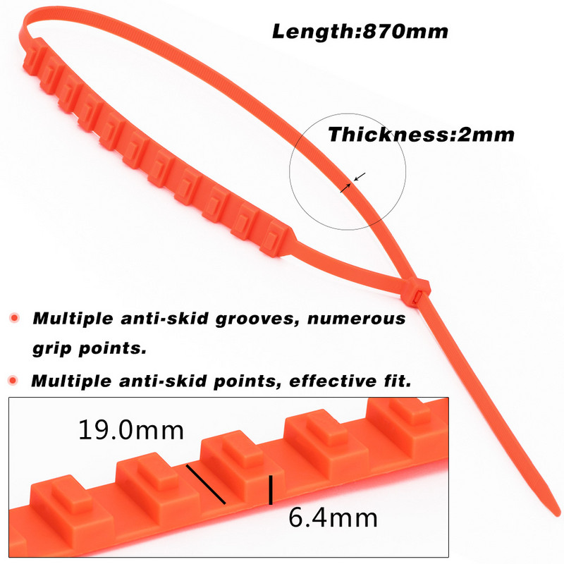 10/20 kom. Automobilski univerzalni protuklizni lanac za snijeg Zimske gume za automobile Lanci za snijeg Zimski terenski lanci za hitne slučajeve