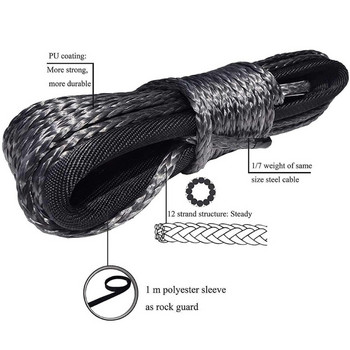 Издръжливи вързани ремъци Синтетично въже за лебедка Бънджи Фиксирана каишка за ремарке Велосипед 918B