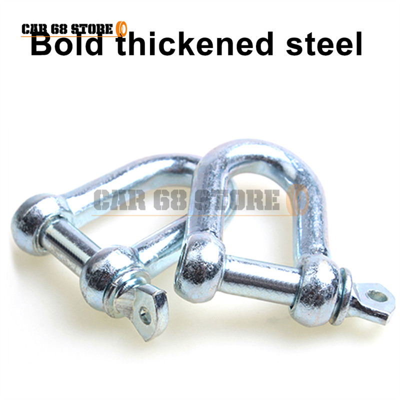 3M / 4M / 5M 8 tonų automobilio vilkimo lyno diržo kabelio diržas su U kabliu, didelio stiprumo nailono, didelio našumo auto avarinė sistema su atspindinčia juostele