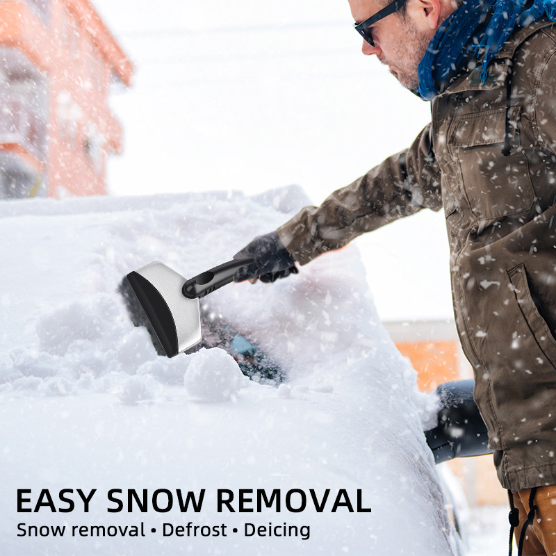 Racletă pentru zăpadă pentru automobile ABS Racletă pentru gheață Capul din cauciuc nu rănește parbrizul Dezghețarea pentru CHERY TIGGO 34 7 PRO 8