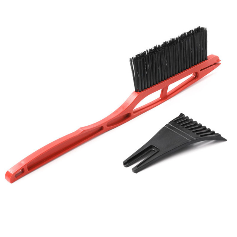 Sõiduki kolm-ühes multifunktsionaalne lumelabidas eemaldatava pika käepidemega koos harjaga talvise jäätõrjelabida puhastamiseks