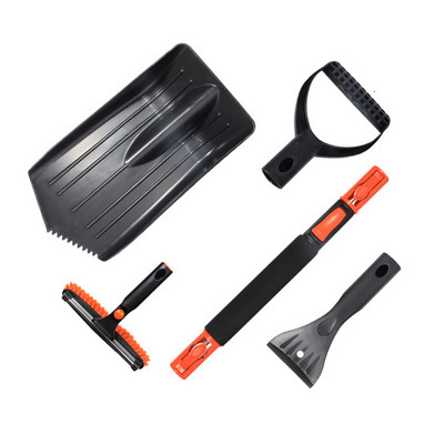 Perie telescopică de zăpadă pentru mașină Lopată de deszăpezire pentru iarnă Set de instrumente de deszăpezire pentru răzuirea înghețului și lopată de dezghețare pentru snowboard