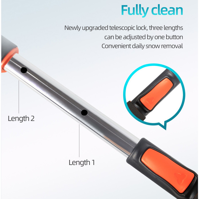 Perie telescopică de zăpadă pentru mașină Lopată de deszăpezire pentru iarnă Set de instrumente de deszăpezire pentru răzuirea înghețului și lopată de dezghețare pentru snowboard