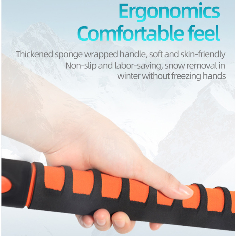 Perie telescopică de zăpadă pentru mașină Lopată de deszăpezire pentru iarnă Set de instrumente de deszăpezire pentru răzuirea înghețului și lopată de dezghețare pentru snowboard