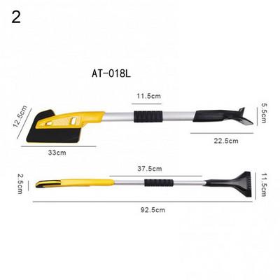 Accesorii multifuncționale pentru mașini Auto EVA Lopată de zăpadă Lopată de zăpadă Tijă lungă Instrument de dezghețare a gheții Perie de îndepărtare a zăpezii pentru iarna Ca