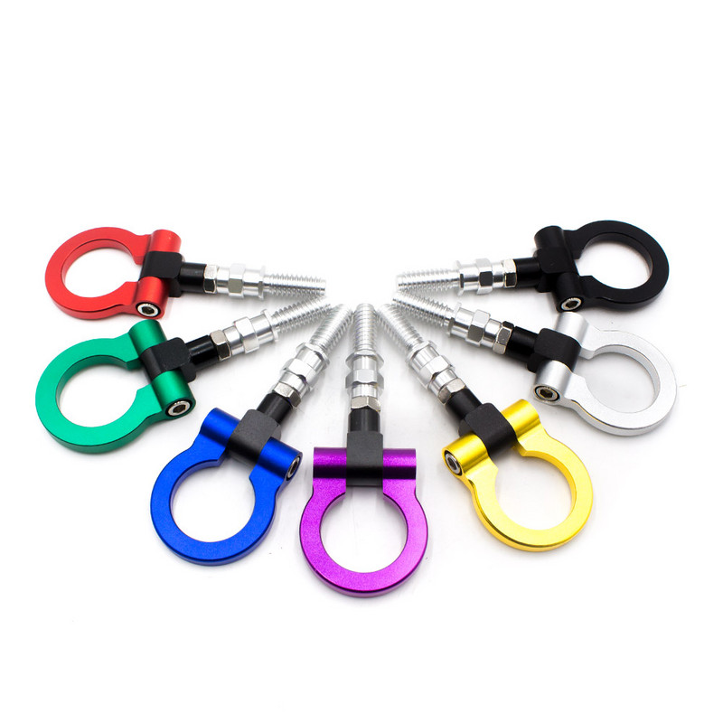 Cârlig universal de remorcare de curse CNSPEED față spate pentru mașini europene BMW Bare de remorcare remorcă (Bule Roșu auriu Negru Argintiu) YC100397