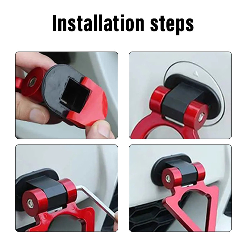 Kõik stiilid Universaalne ABS-auto kaitseraua simulatsiooni veokonksu kleebise kaunistuskomplekt