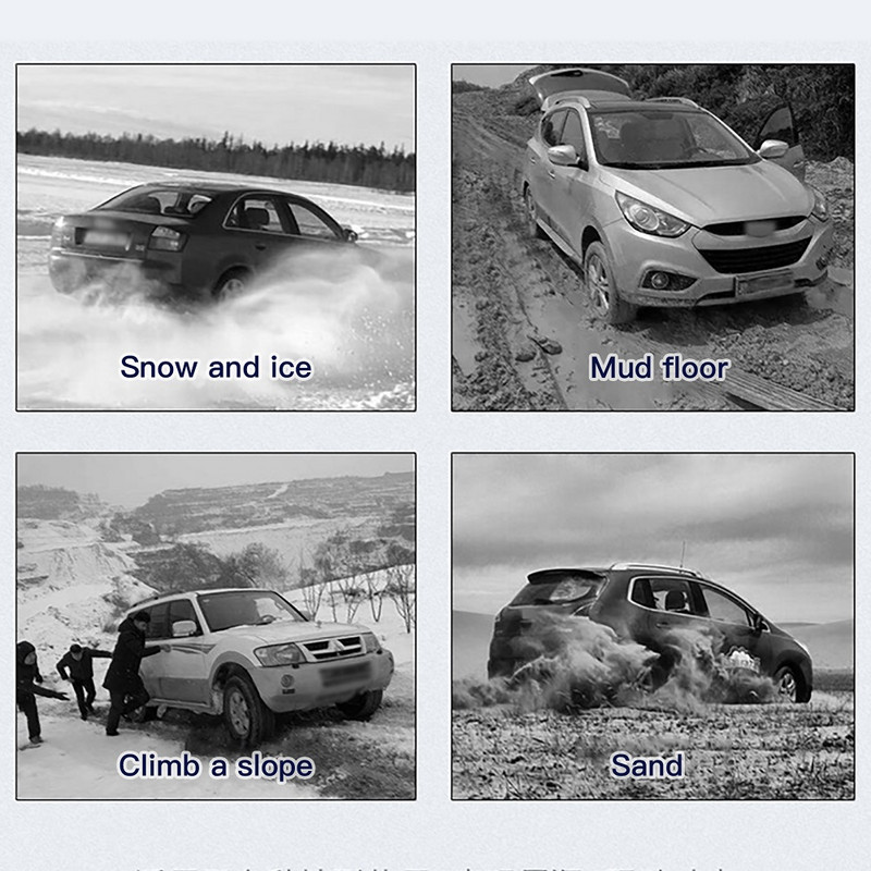 Universālās automašīnu riepas Sniega ķēdes Siksnas Pretslīdēšanas Pretnodiluma Mangāna Tērauda Riteņi Sniega Ķēdes Transportlīdzekļi SUV MPV Truck Dubļi Ceļu satiksmes drošība