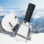 Încălzitor electric Racletă de gheață USB electric încălzit zăpadă 12 V îndepărtare lopată reîncărcabilă Parbriz Dezghețare instrumente de curățare
