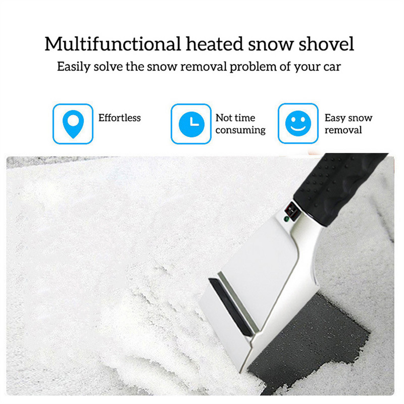 Încălzitor electric Racletă de gheață USB electric încălzit zăpadă 12 V îndepărtare lopată reîncărcabilă Parbriz Dezghețare instrumente de curățare