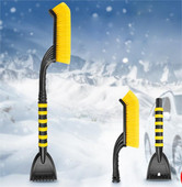 Racletă pentru gheață pentru mașină 2 în 1 Dispozitiv de îndepărtare a zăpezii Lopată Perie pentru fereastră Parbriz Instrument de curățare pentru dezghețare