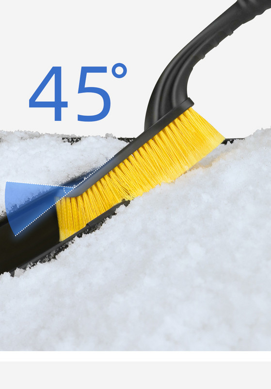 Racletă pentru gheață pentru mașină 2 în 1 Dispozitiv de îndepărtare a zăpezii Lopată Perie pentru fereastră Parbriz Instrument de curățare pentru dezghețare