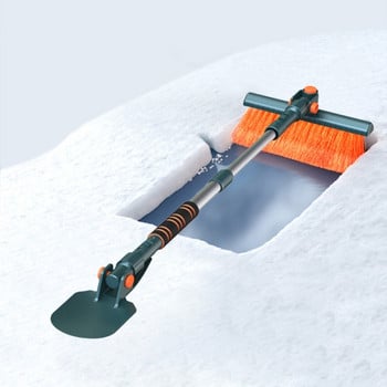 Snow Remover Clean Tool Ρυθμιζόμενο επεκτάσιμο EVA Snow Shovel Βούρτσα αφαίρεσης χιονιού Παρμπρίζ Σκούπα χιονιού για φορτηγό SUV αυτοκινήτου