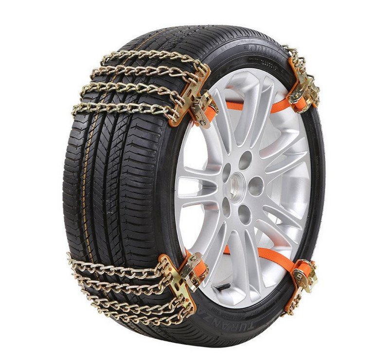 1 buc lanț de zăpadă pentru mașină, lanț de anvelope din oțel de urgență, antiderapant, rezistent la uzură, pentru camioneta SUV, accesoriu auto pentru conducere auto SL