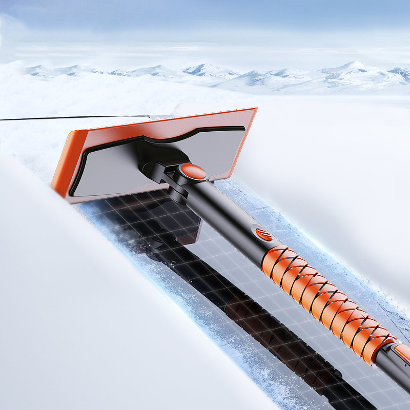 2021 Φορητά εργαλεία αφαίρεσης χιονιού αυτοκινήτου Πολυλειτουργικό τηλεσκοπικό φτυάρι χιονιού Αποσπώμενη πρακτική βούρτσα χιονιού για αυτοκίνητο