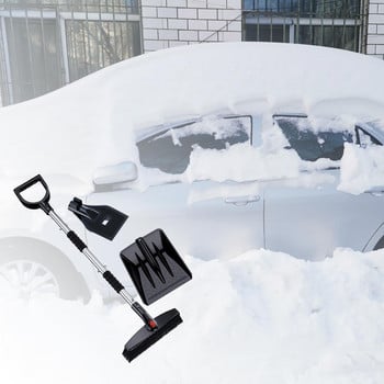 Професионален комплект инструменти за почистване на сняг Четка за стъргалка за сняг Телескопична регулируема машина за почистване на прозорци на автомобили за автомобили Автомобили Камиони